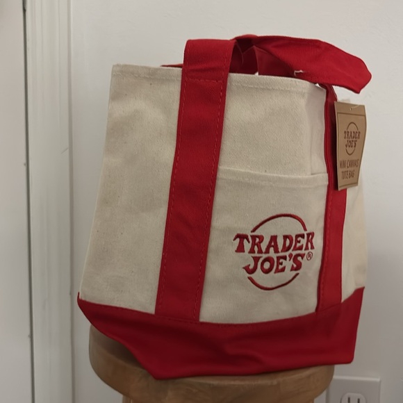 Trader Joe’s red mini tote (1). Limited stock. - Picture 2 of 3